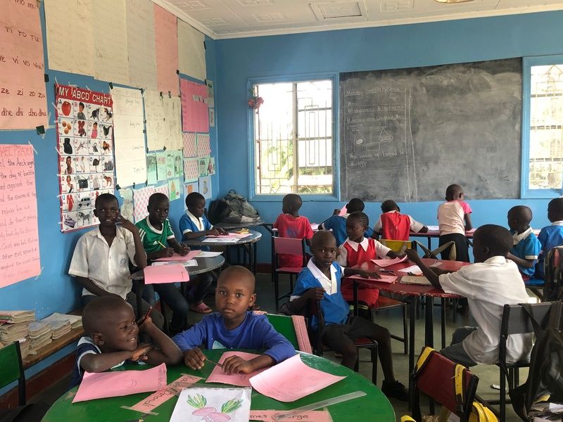 schoolklas in Kisumu, Kenia