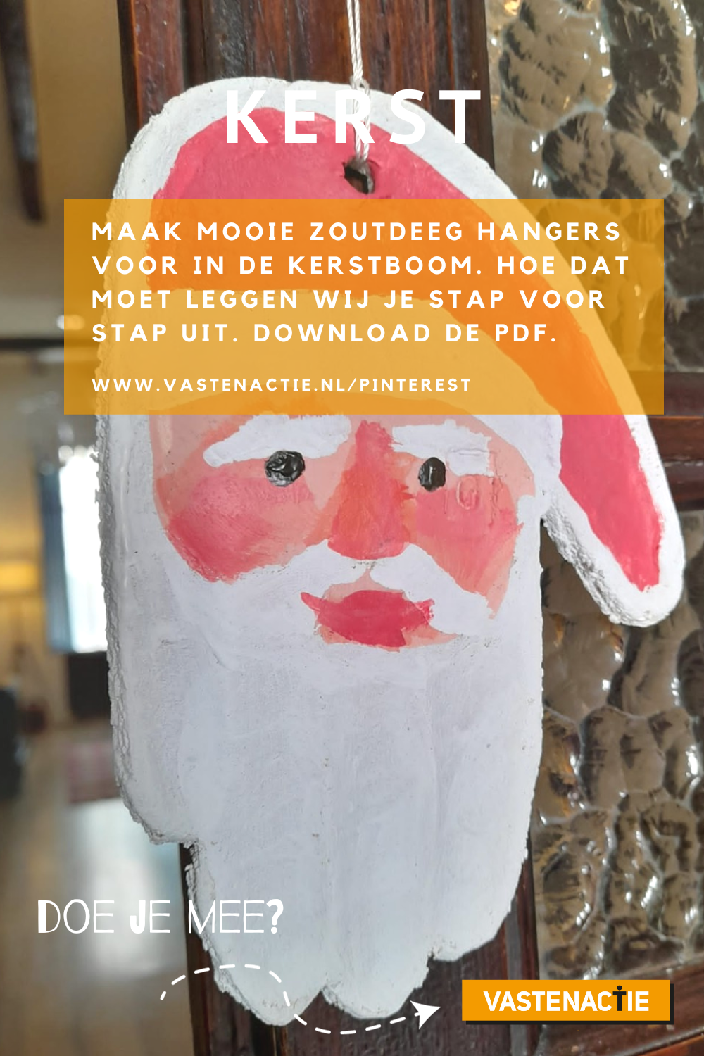 Vastenactie Vastentijd Kerstman Zoutdeeghanger